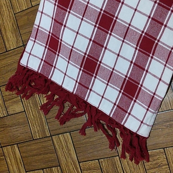 Plaid tablerunner & 4 napkins - Picture 2 of 7